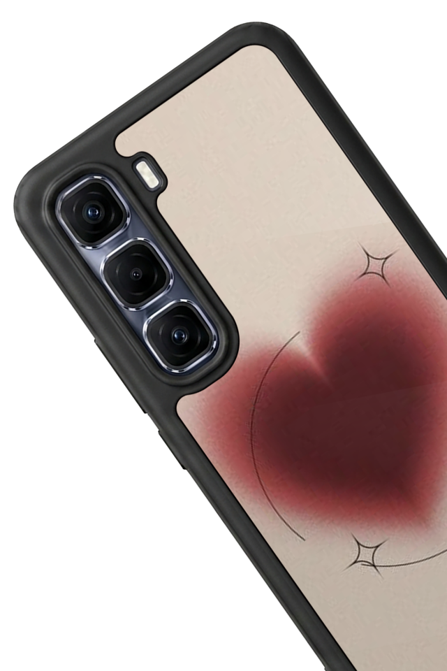 Infinix Hot 60 Pro Plus Uyumlu Kalp Love Tasarımlı Glossy Premium Kılıf