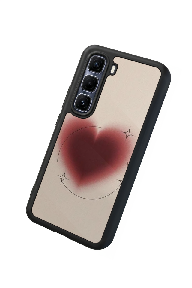 Infinix Hot 60 Pro Plus Uyumlu Kalp Love Tasarımlı Glossy Premium Kılıf