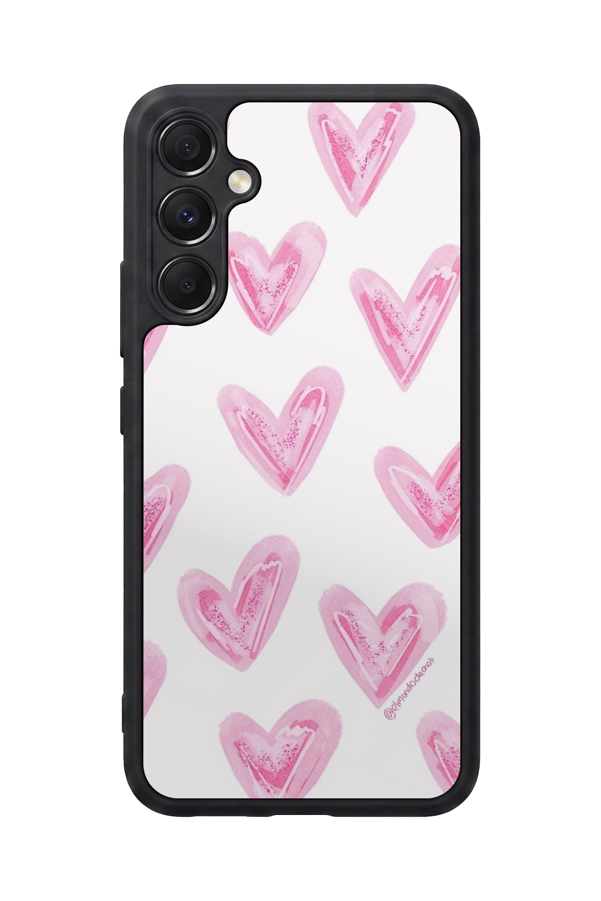 Samsung Galaxy A34 Uyumlu Kalp Love Tasarımlı Glossy Premium Kılıf