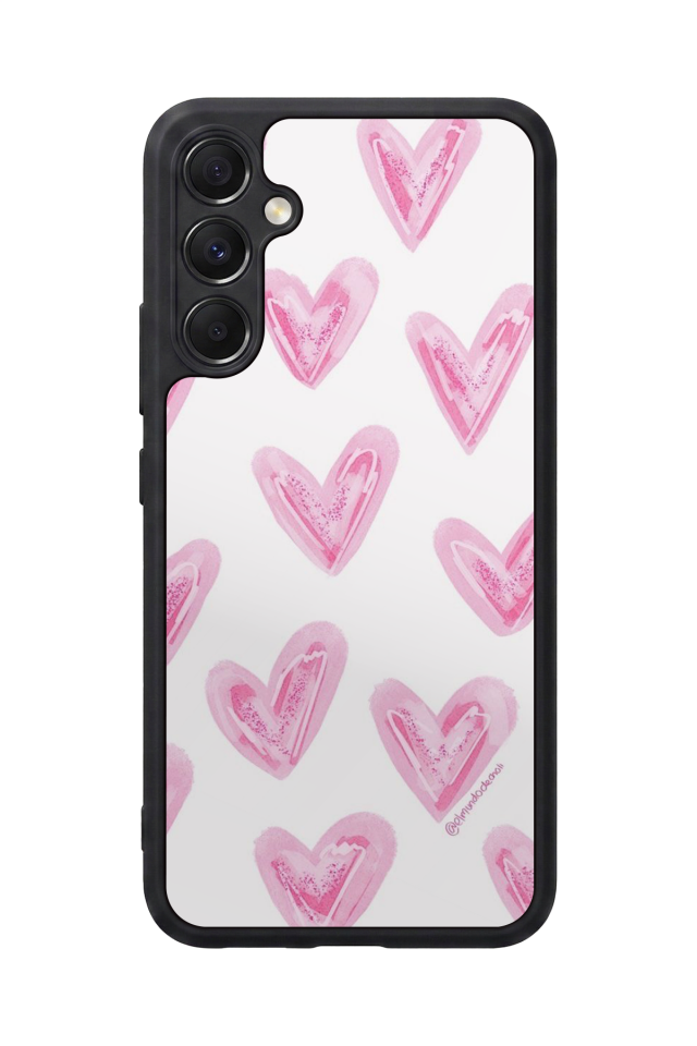 Samsung Galaxy A34 Uyumlu Kalp Love Tasarımlı Glossy Premium Kılıf