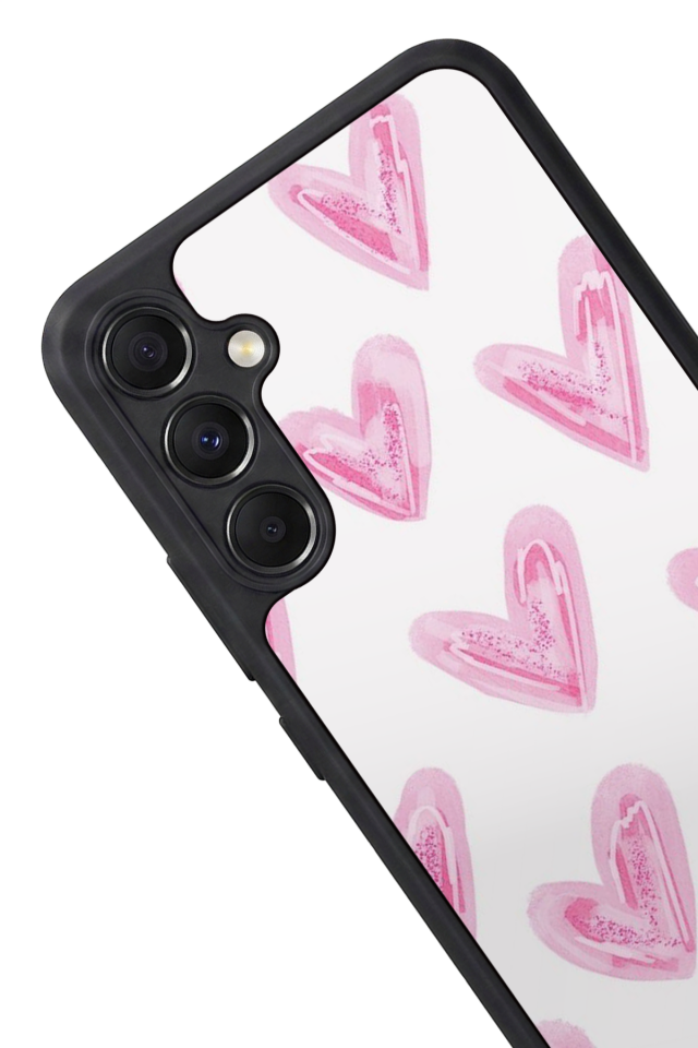 Samsung Galaxy A34 Uyumlu Kalp Love Tasarımlı Glossy Premium Kılıf