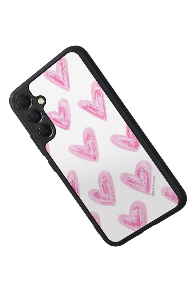 Samsung Galaxy A34 Uyumlu Kalp Love Tasarımlı Glossy Premium Kılıf