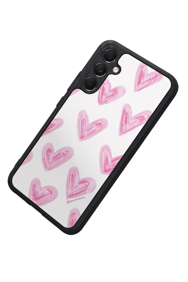 Samsung Galaxy A34 Uyumlu Kalp Love Tasarımlı Glossy Premium Kılıf