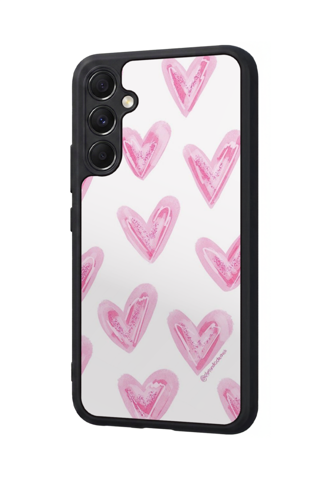 Samsung Galaxy A34 Uyumlu Kalp Love Tasarımlı Glossy Premium Kılıf