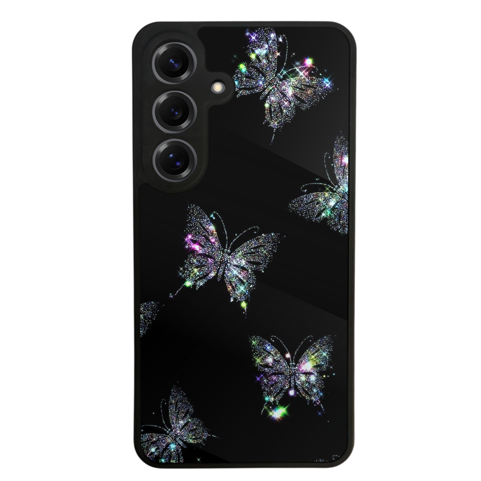 Samsung Galaxy S25 Uyumlu Kelebek Tasarımlı Glossy Premium Kılıf
