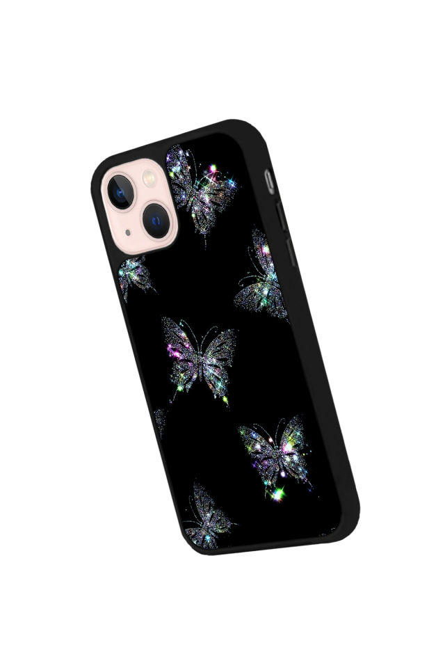 iPhone 13/14 Uyumlu Kelebek Tasarımlı Glossy Premium Kılıf
