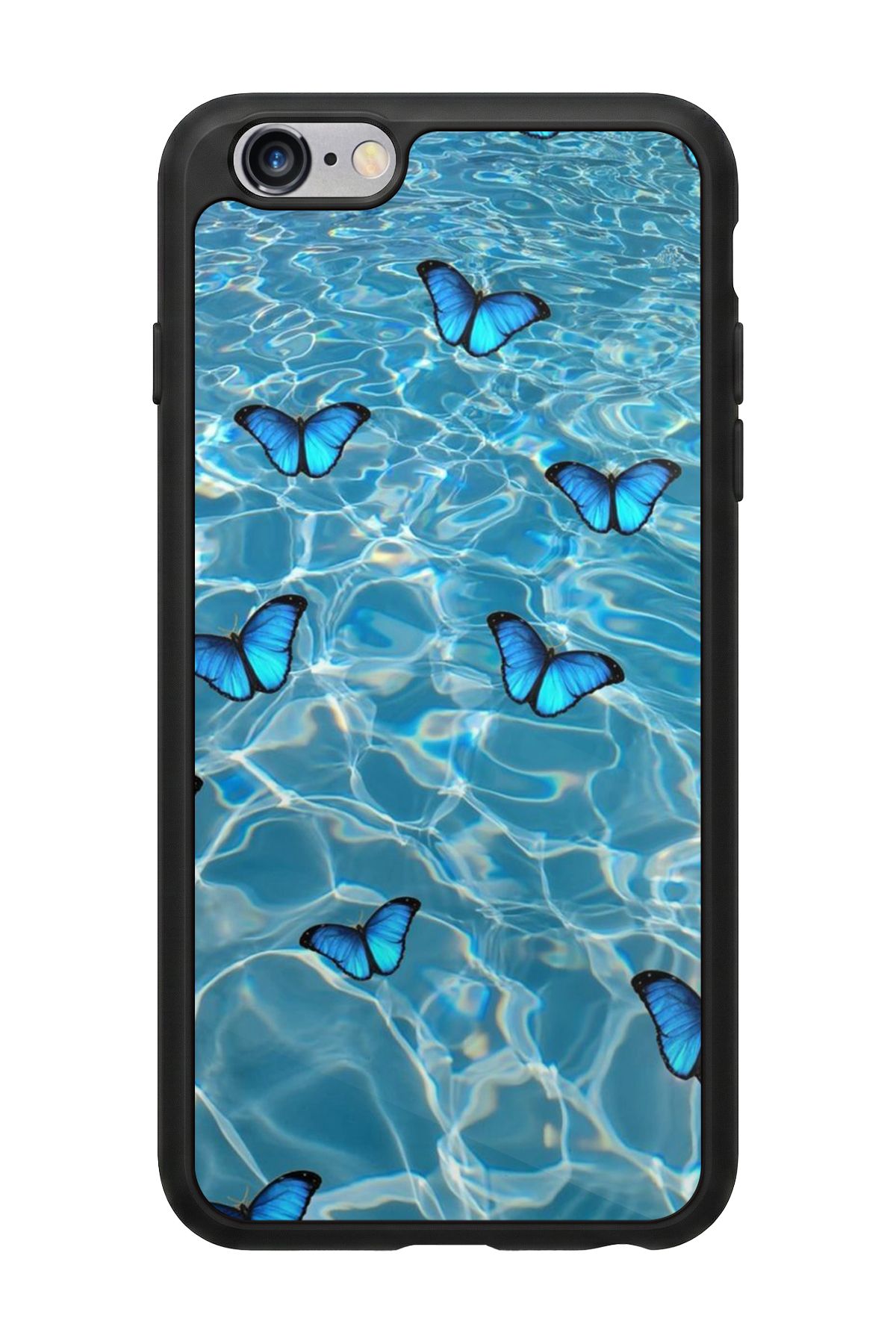 iPhone 6s Plus Uyumlu Kelebek Tasarımlı Glossy Premium Kılıf