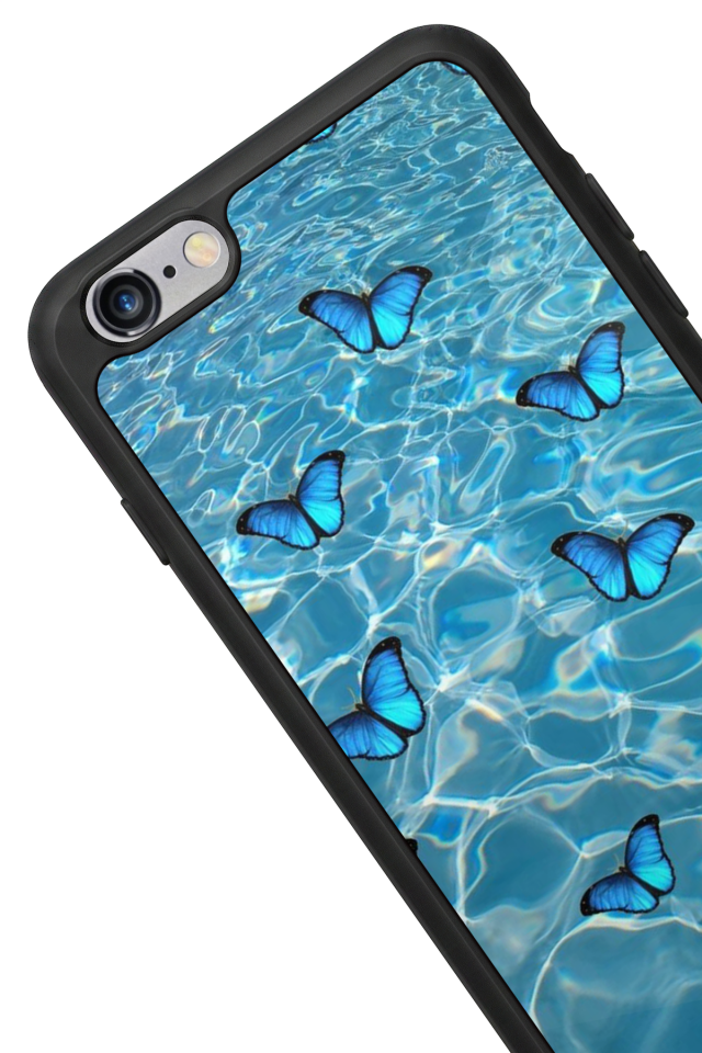 iPhone 6s Plus Uyumlu Kelebek Tasarımlı Glossy Premium Kılıf