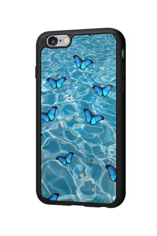 iPhone 6s Plus Uyumlu Kelebek Tasarımlı Glossy Premium Kılıf