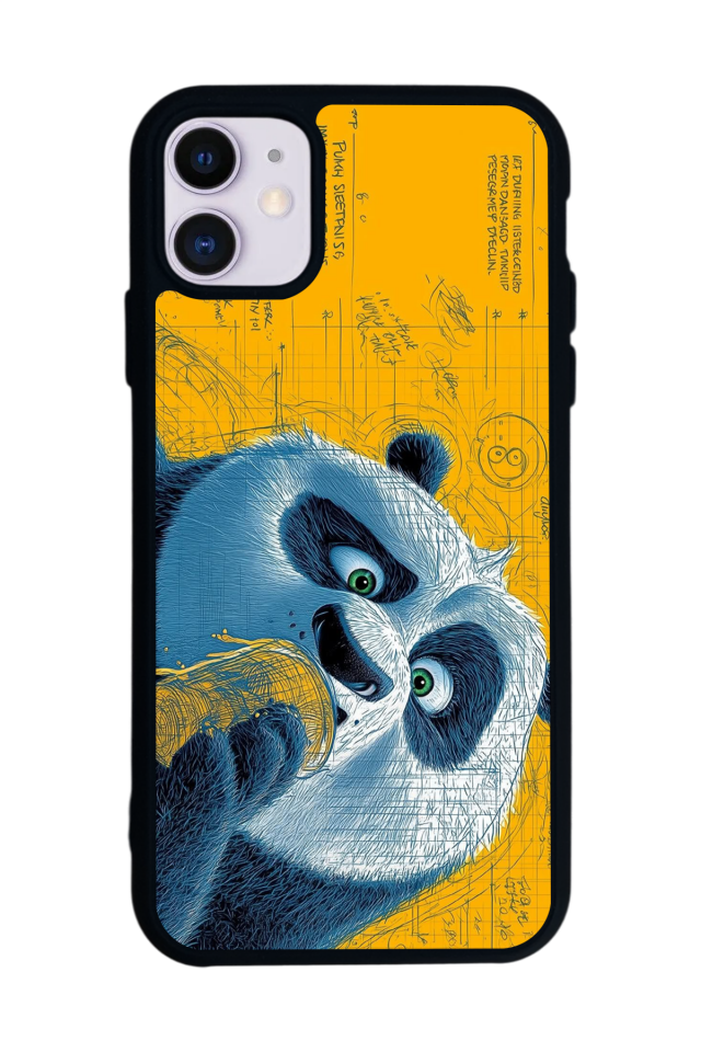 iPhone 11 Uyumlu Kung Fu Panda Tasarımlı Glossy Premium Kılıf