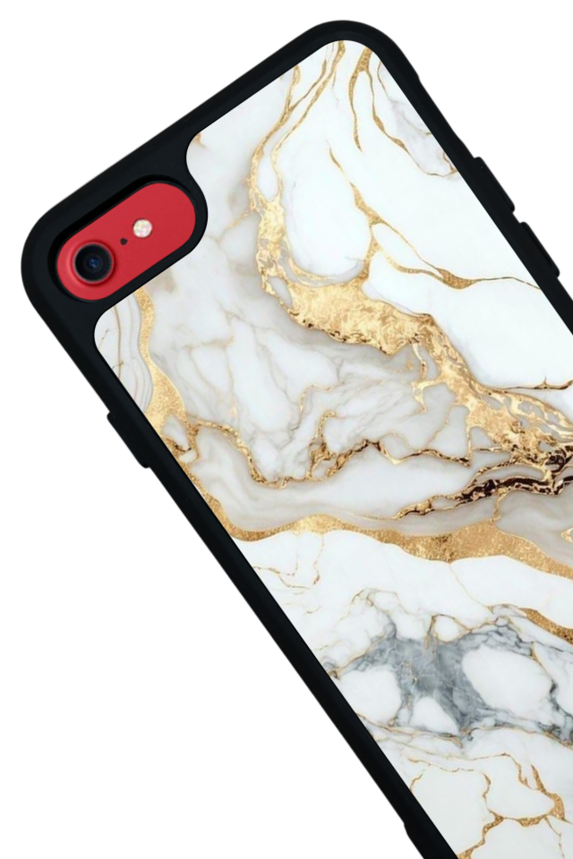 iPhone 7 Uyumlu Mermer Marble Tasarımlı Glossy Premium Kılıf