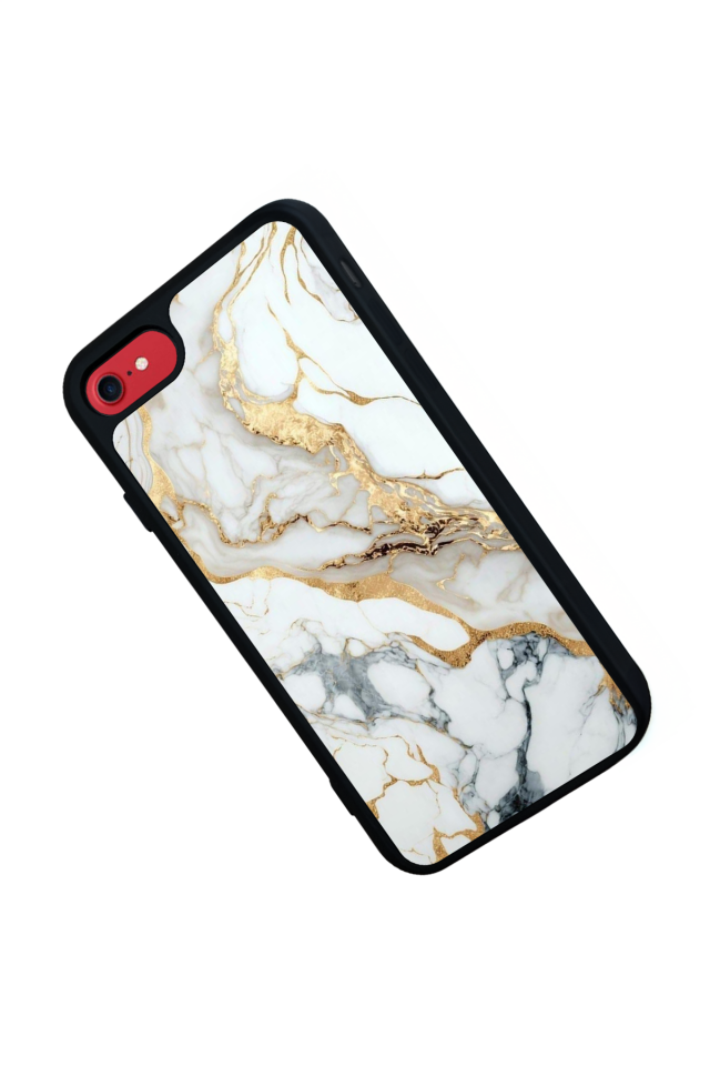 iPhone 7 Uyumlu Mermer Marble Tasarımlı Glossy Premium Kılıf