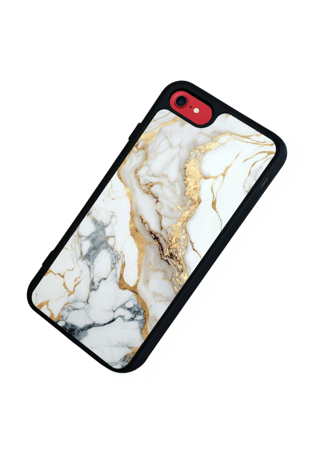 iPhone 7 Uyumlu Mermer Marble Tasarımlı Glossy Premium Kılıf