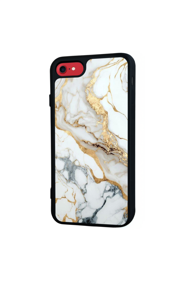 iPhone 7 Uyumlu Mermer Marble Tasarımlı Glossy Premium Kılıf