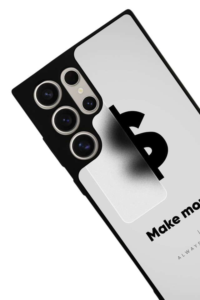 Samsung Galaxy S22 Ultra Uyumlu Money Para Tasarımlı Glossy Premium Kılıf