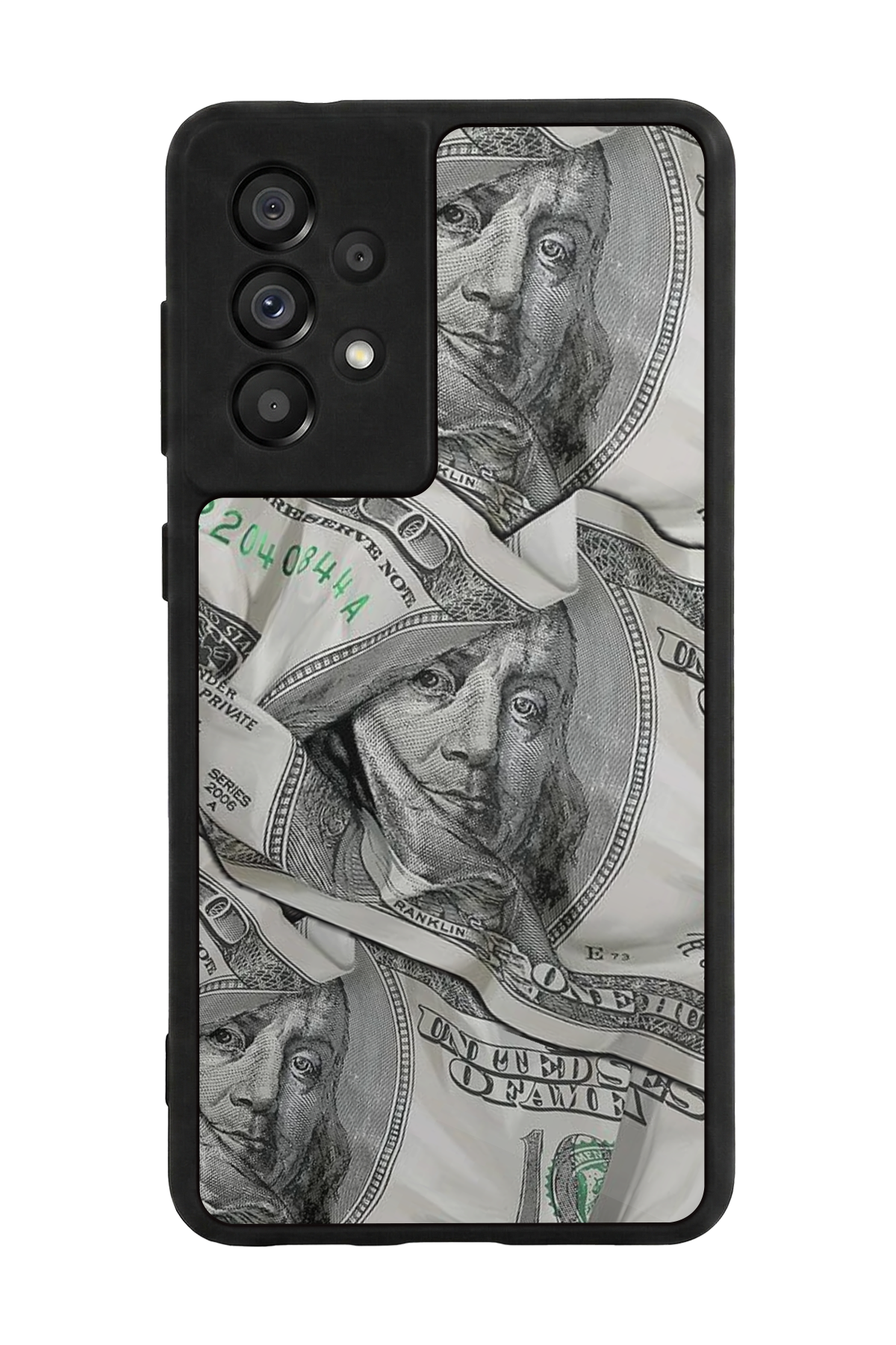 Samsung Galaxy A73 Uyumlu Money Para Tasarımlı Glossy Premium Kılıf