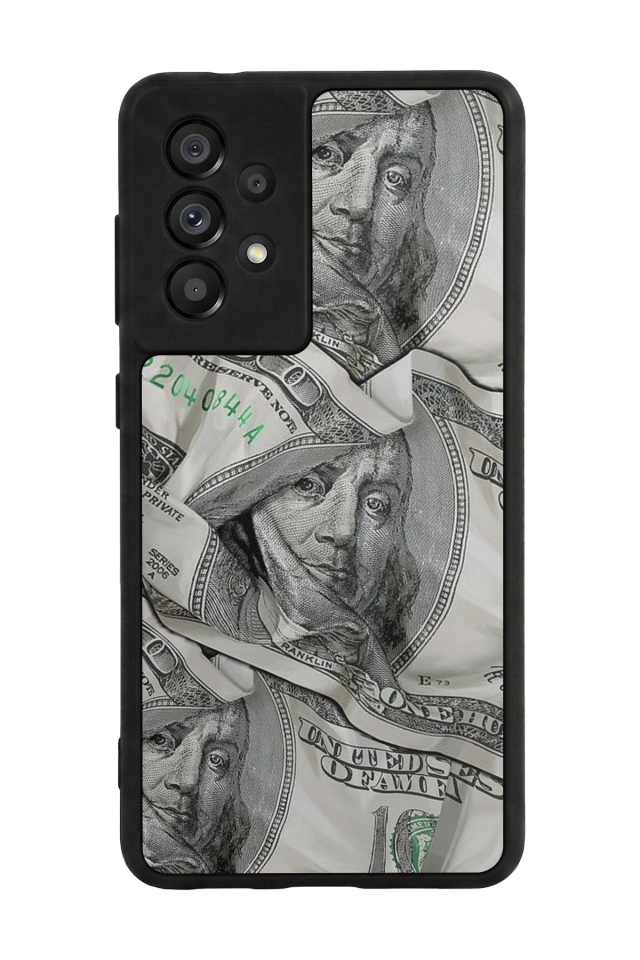 Samsung Galaxy A73 Uyumlu Money Para Tasarımlı Glossy Premium Kılıf