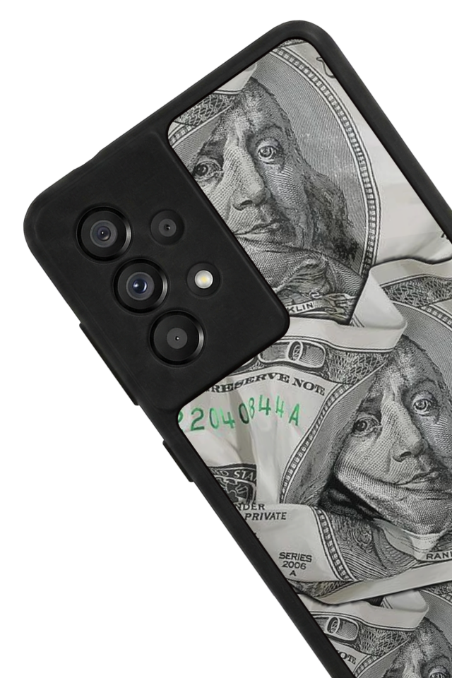 Samsung Galaxy A73 Uyumlu Money Para Tasarımlı Glossy Premium Kılıf