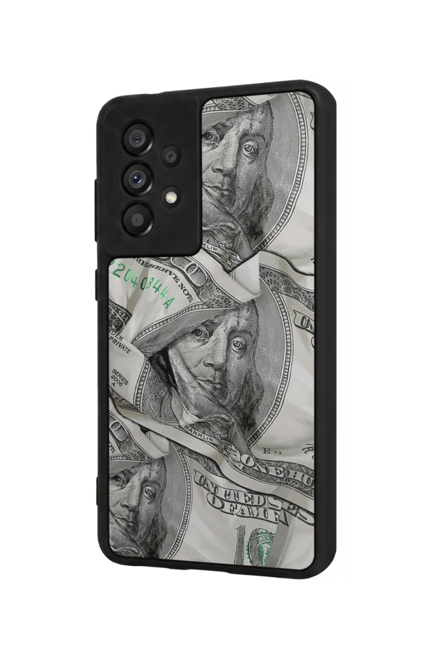 Samsung Galaxy A73 Uyumlu Money Para Tasarımlı Glossy Premium Kılıf