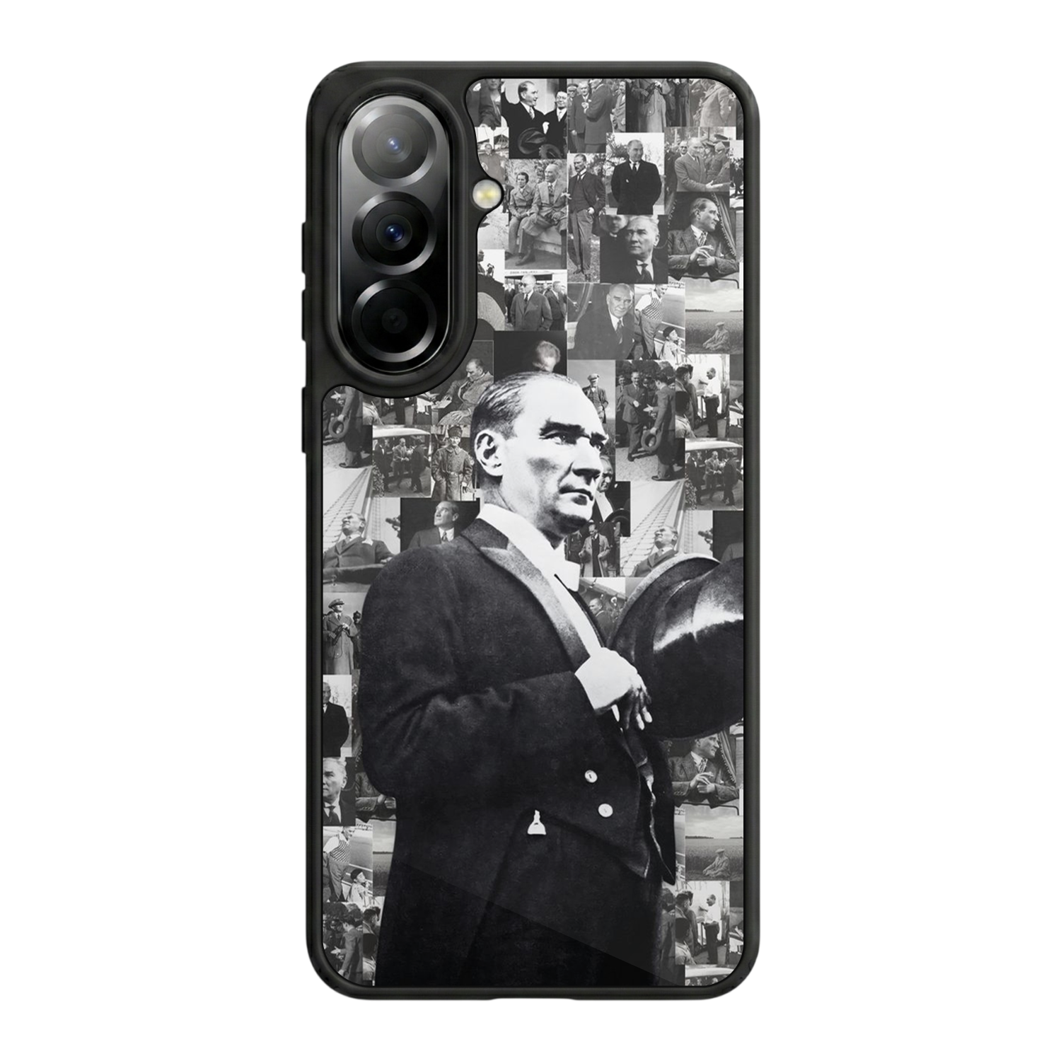 Samsung Galaxy A37 Uyumlu Mustafa Kemal Ataturk Tasarımlı Glossy Premium Kılıf