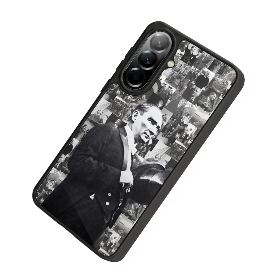 Samsung Galaxy A37 Uyumlu Mustafa Kemal Ataturk Tasarımlı Glossy Premium Kılıf