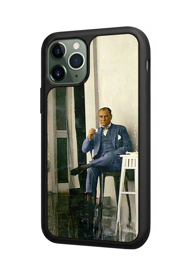 iPhone 11 Pro Max Uyumlu Mustafa Kemal Ataturk Tasarımlı Glossy Premium Kılıf