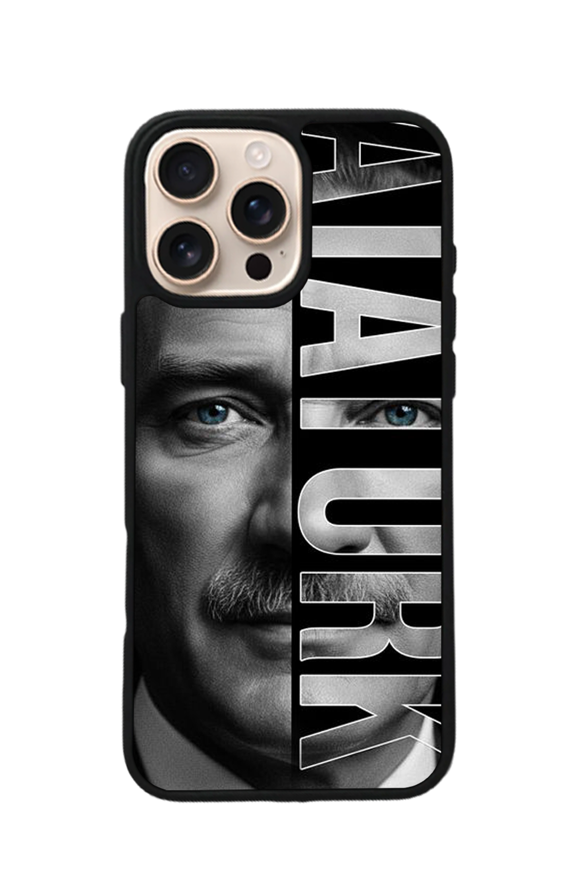 iPhone 14 Pro Uyumlu Mustafa Kemal Ataturk Tasarımlı Glossy Premium Kılıf