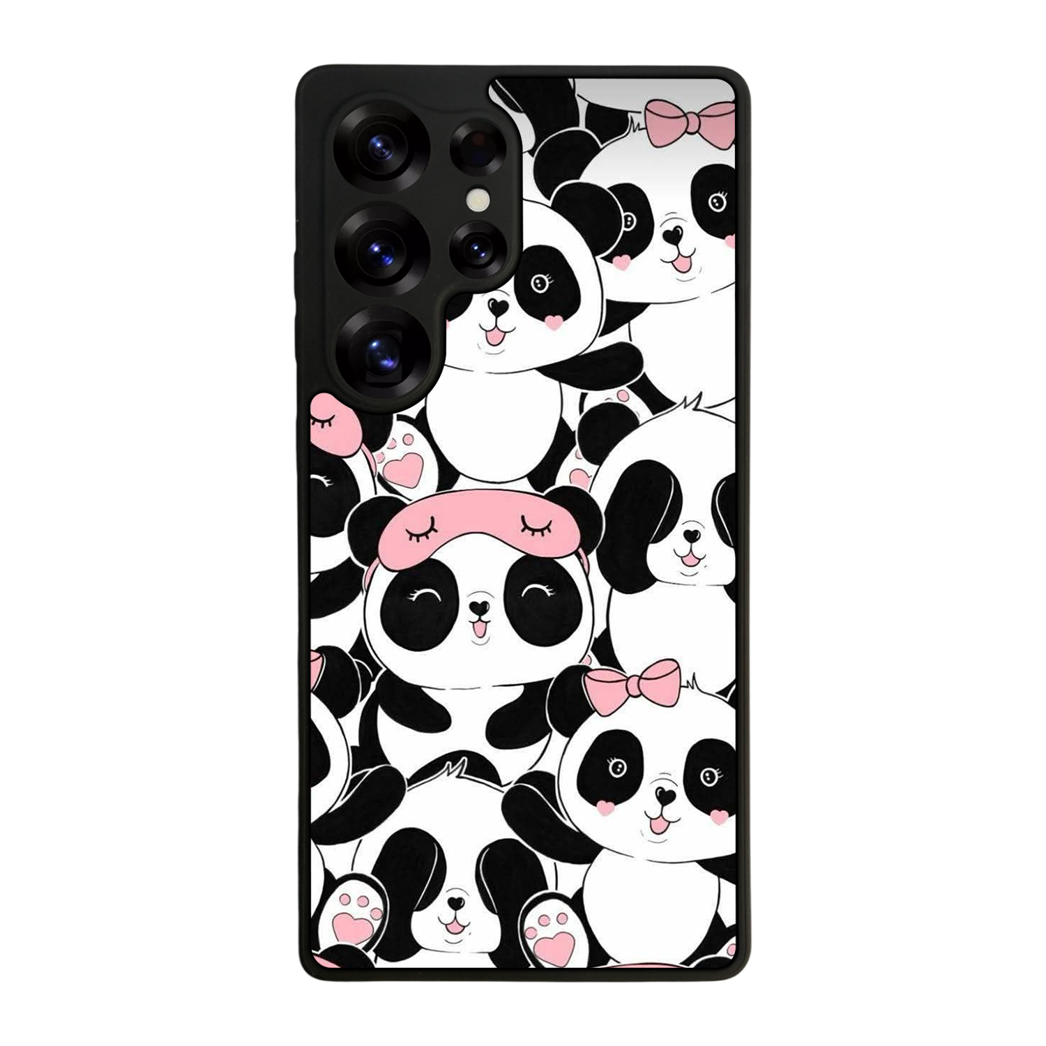 Samsung Galaxy S25 Ultra Uyumlu Panda Tasarımlı Glossy Premium Kılıf