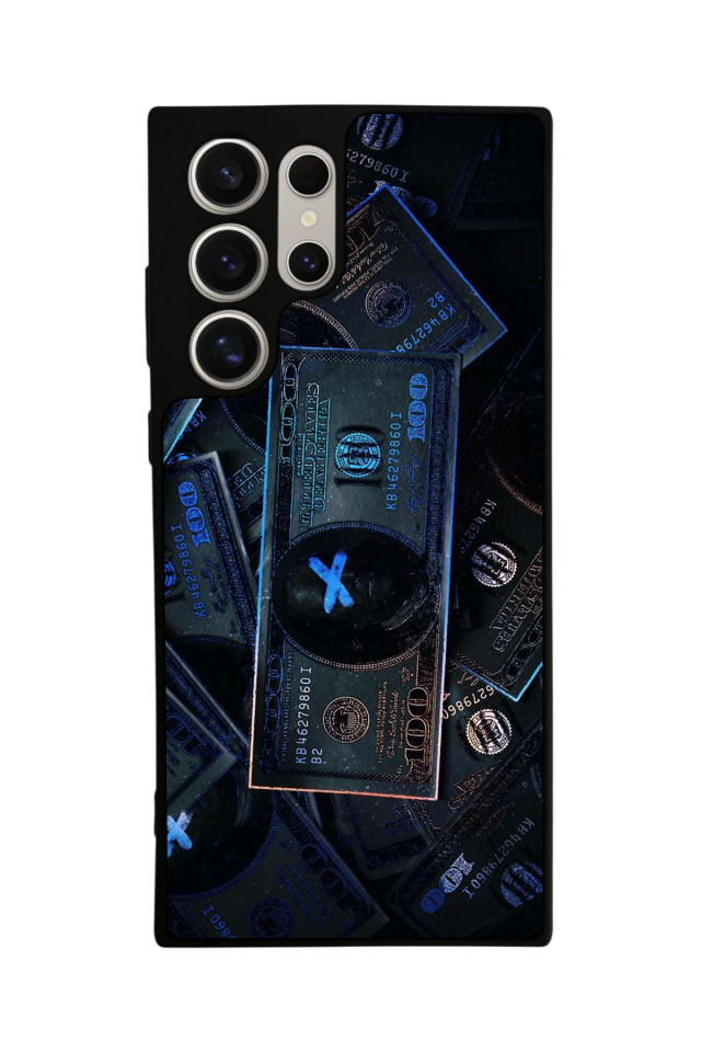Samsung Galaxy S23 Ultra Uyumlu Para Tasarımlı Glossy Premium Kılıf