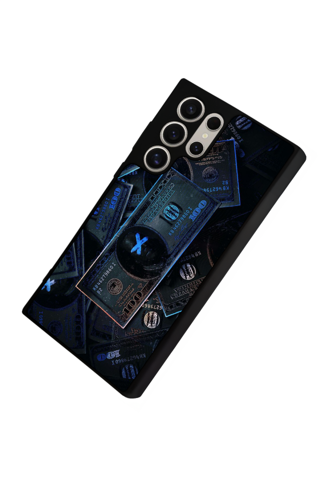 Samsung Galaxy S23 Ultra Uyumlu Para Tasarımlı Glossy Premium Kılıf