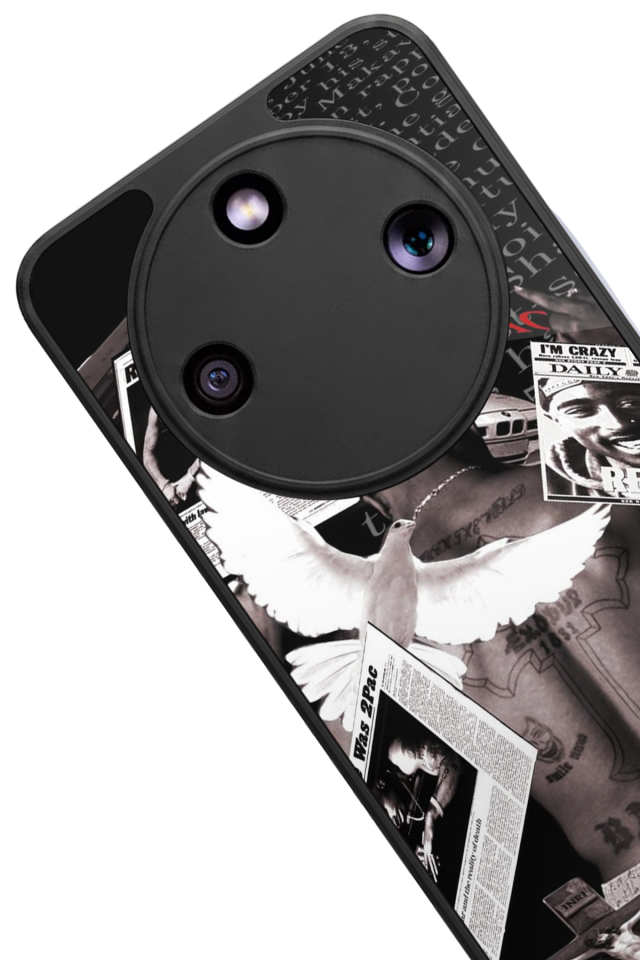Honor Magic 8 Lite Uyumlu Tupac Tasarımlı Glossy Premium Kılıf