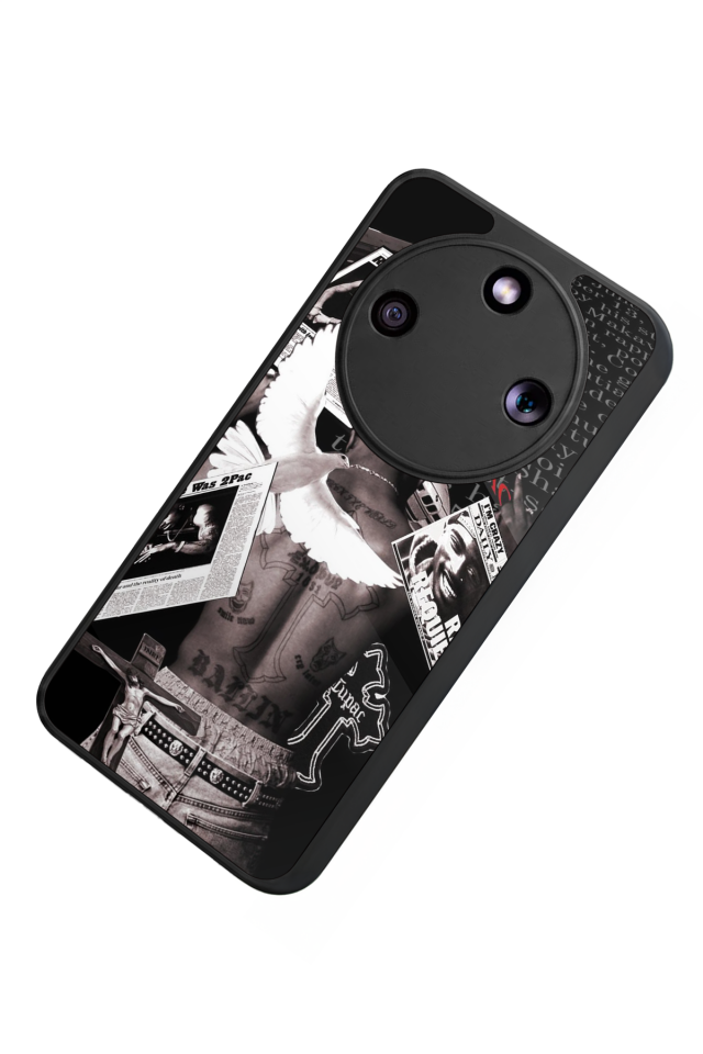 Honor Magic 8 Lite Uyumlu Tupac Tasarımlı Glossy Premium Kılıf
