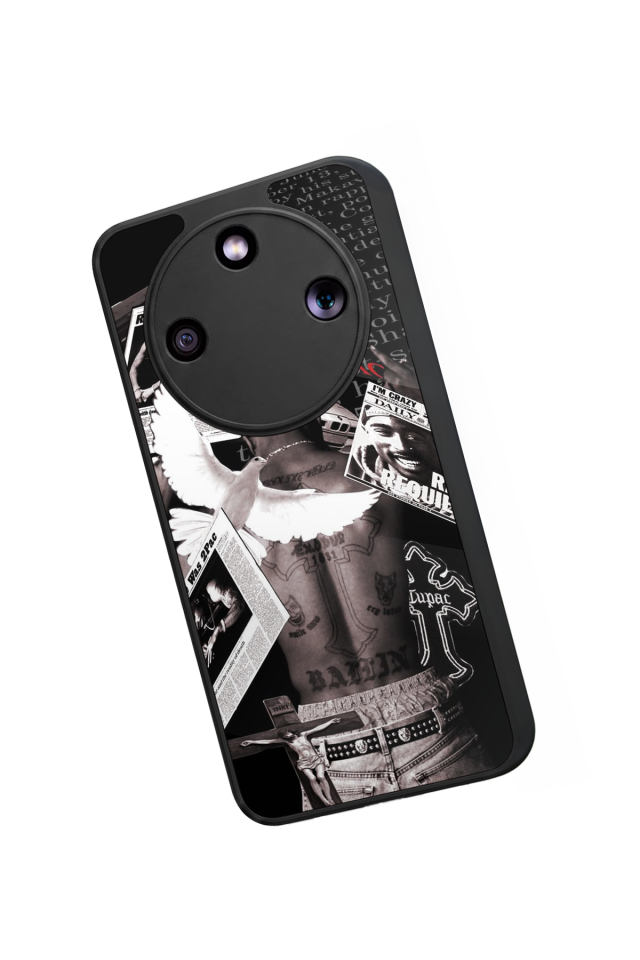 Honor Magic 8 Lite Uyumlu Tupac Tasarımlı Glossy Premium Kılıf
