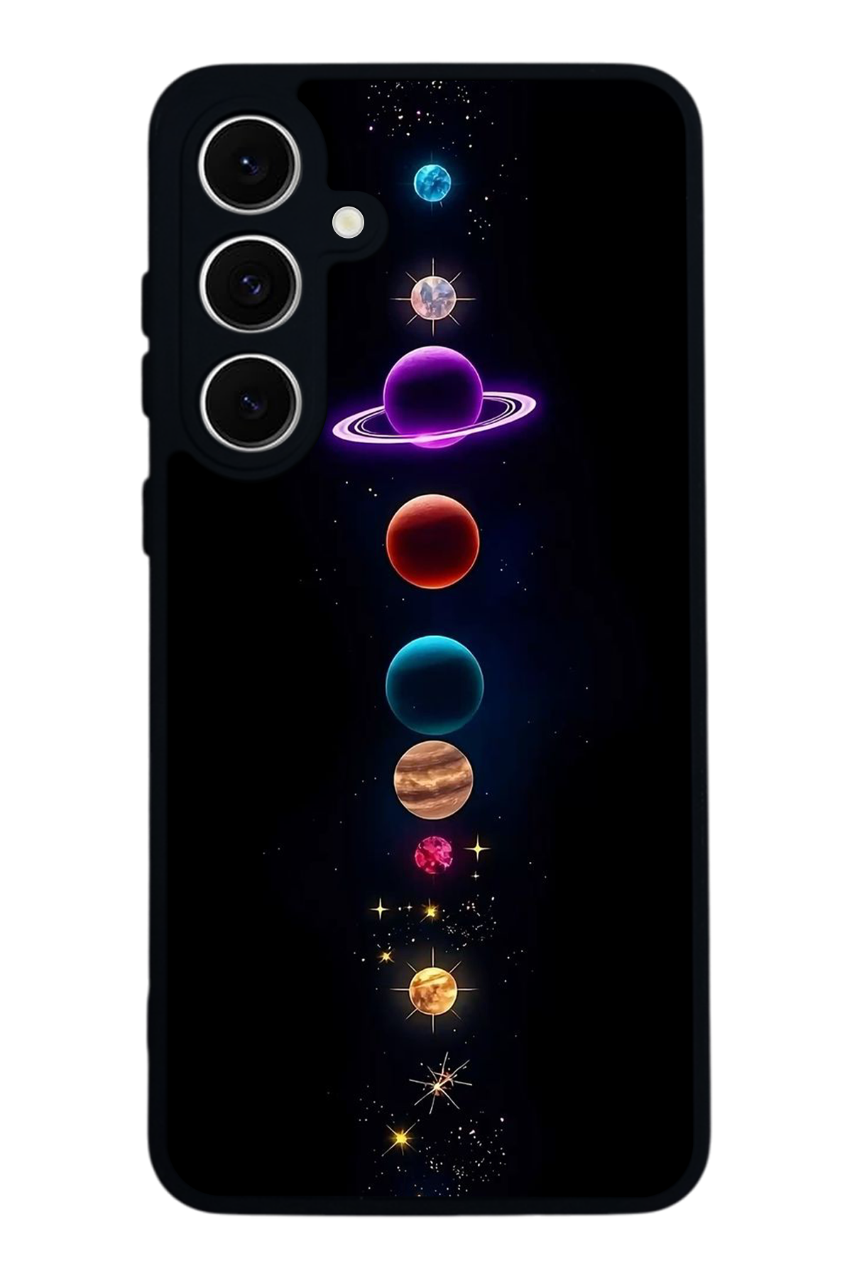 Samsung Galaxy S24 FE Uyumlu Uzay Tasarımlı Glossy Premium Kılıf