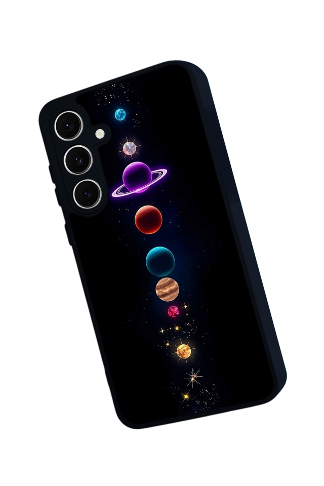 Samsung Galaxy S24 FE Uyumlu Uzay Tasarımlı Glossy Premium Kılıf