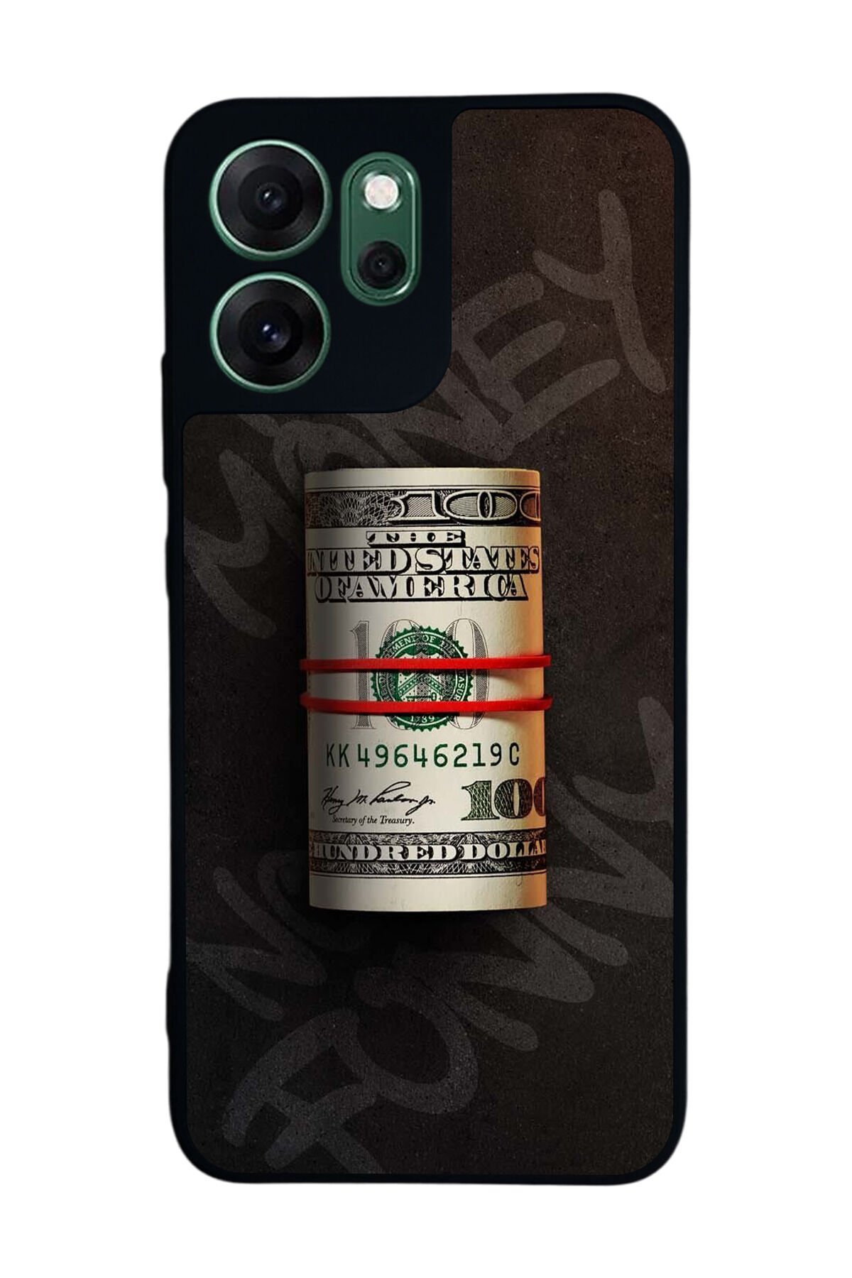 Oppo Reno 14F Uyumlu Para Tasarımlı Glossy Premium Kılıf