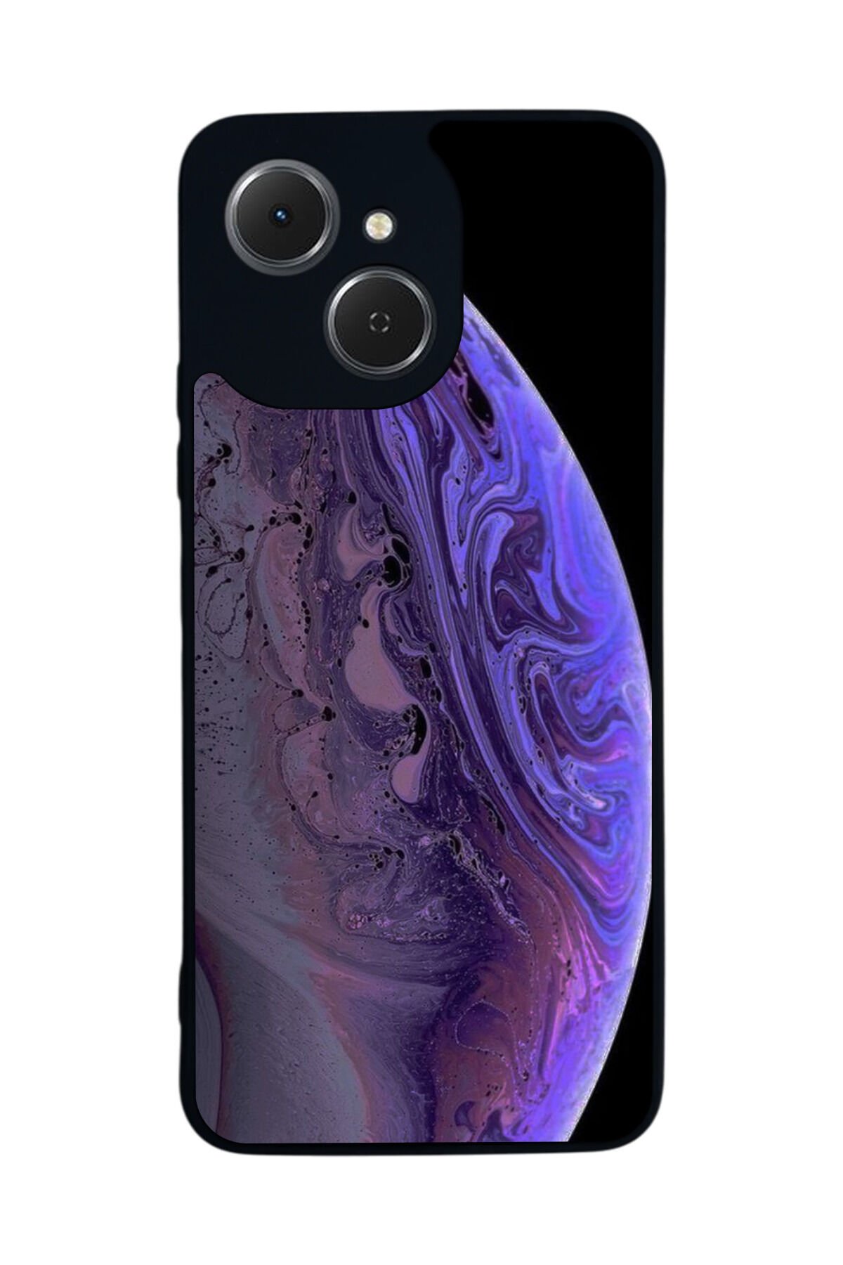 Tecno Spark 40C Uyumlu Ay Tasarımlı Glossy Premium Kılıf