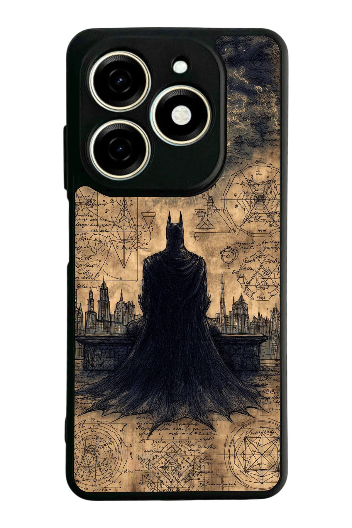 Tecno Spark 20/20C Uyumlu Batman Tasarımlı Glossy Premium Kılıf