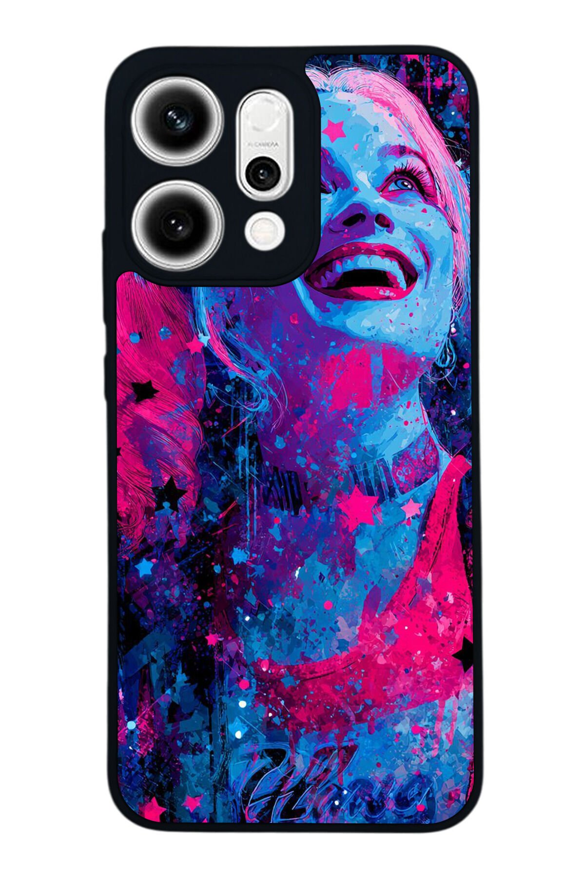 Oppo Reno 14 Uyumlu HarleyQueen Tasarımlı Glossy Premium Kılıf