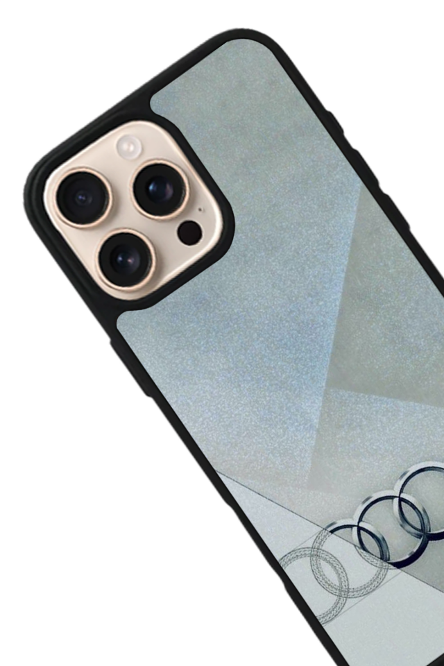 iPhone 16 Pro Uyumlu Audi Tasarımlı Glossy Premium Kılıf
