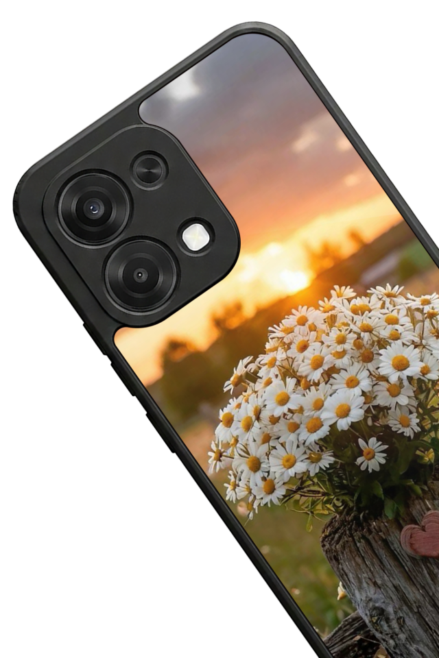 Oppo A6 Pro Uyumlu Cicek Tasarımlı Glossy Premium Kılıf