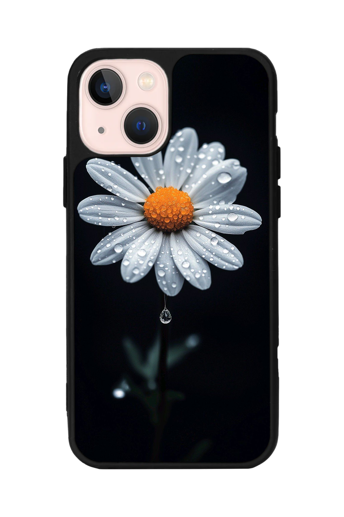 iPhone 13 Mini Uyumlu Cicek Tasarımlı Glossy Premium Kılıf