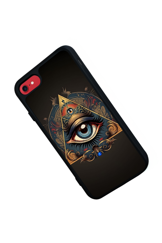 iPhone 8 Uyumlu Göz Tasarımlı Glossy Premium Kılıf