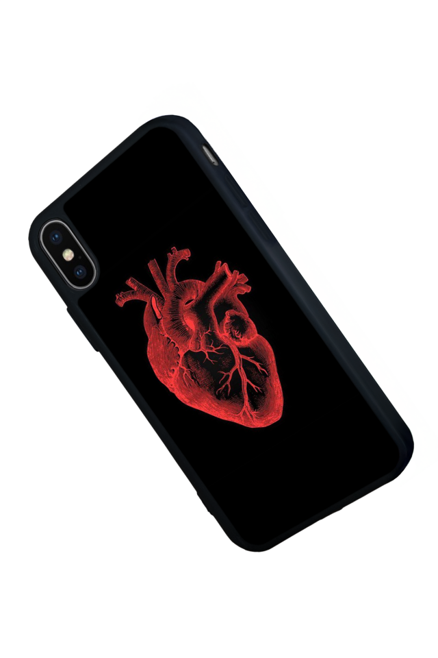 iPhone XS Max Uyumlu Kalp Love Tasarımlı Glossy Premium Kılıf