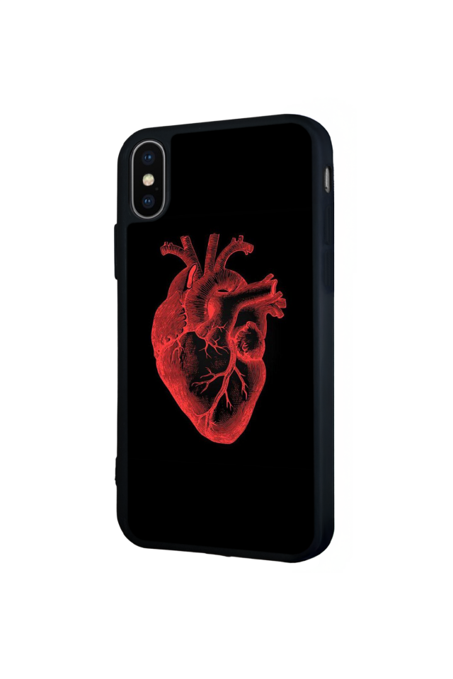 iPhone XS Max Uyumlu Kalp Love Tasarımlı Glossy Premium Kılıf