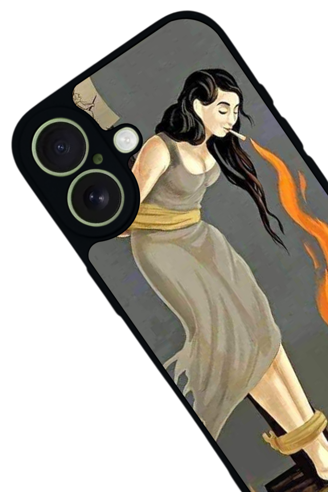 iPhone 17 Uyumlu Kalp Love Tasarımlı Glossy Premium Kılıf
