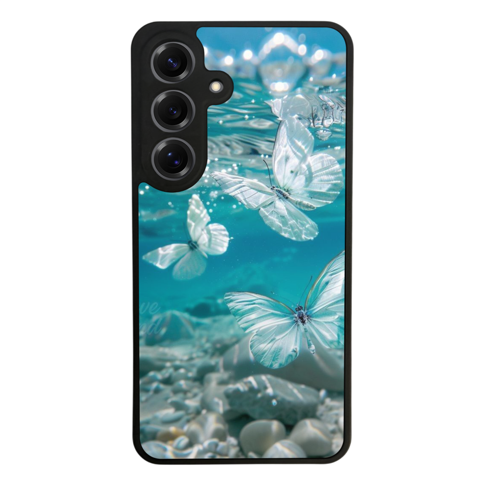 Samsung Galaxy S25 Uyumlu Kelebek Tasarımlı Glossy Premium Kılıf