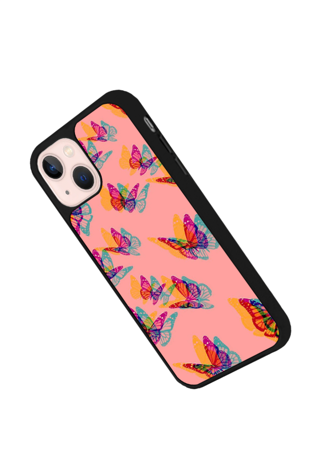 iPhone 15 Plus Uyumlu Kelebek Tasarımlı Glossy Premium Kılıf