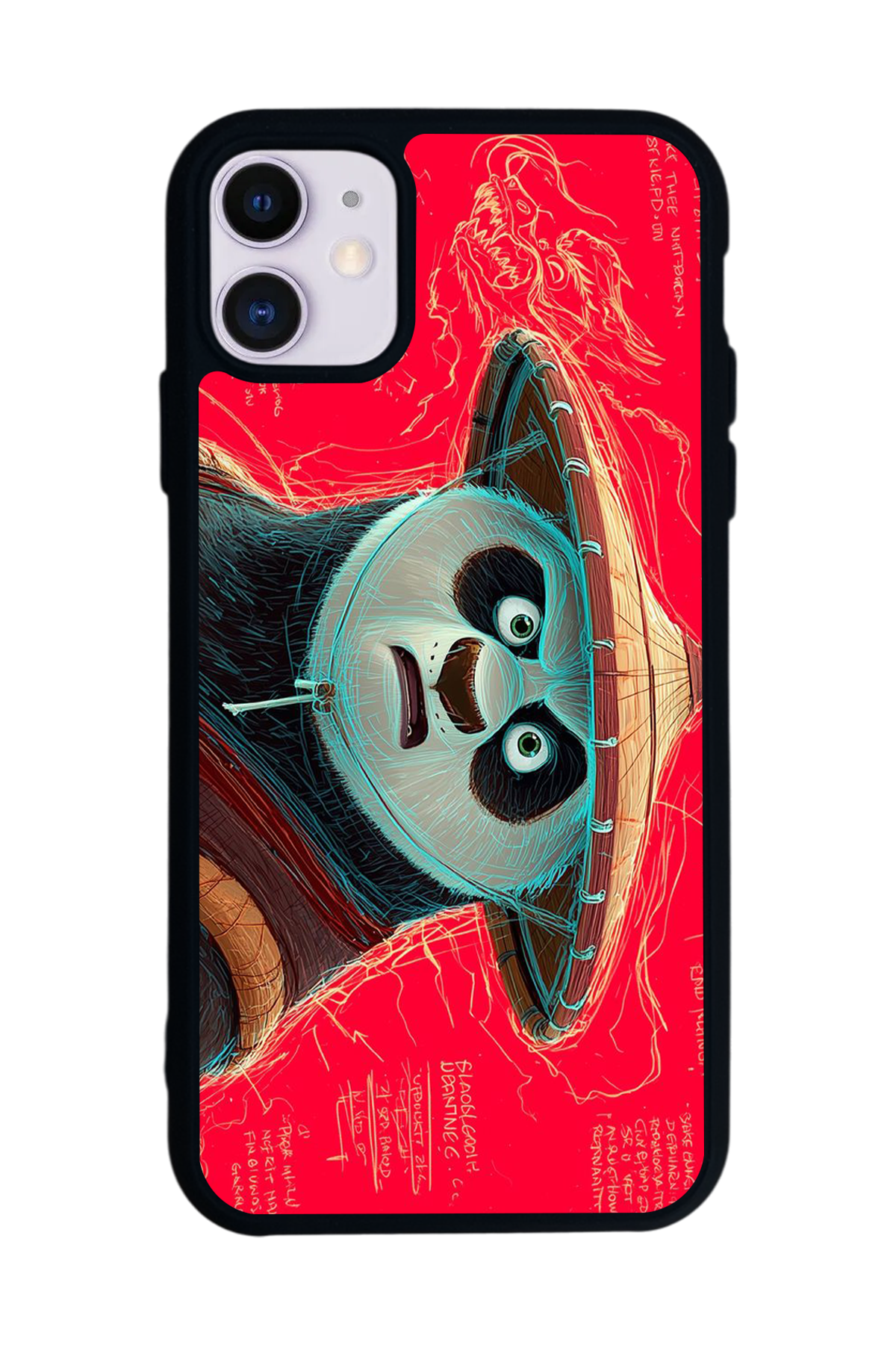 iPhone 11 Uyumlu Kung Fu Panda Tasarımlı Glossy Premium Kılıf