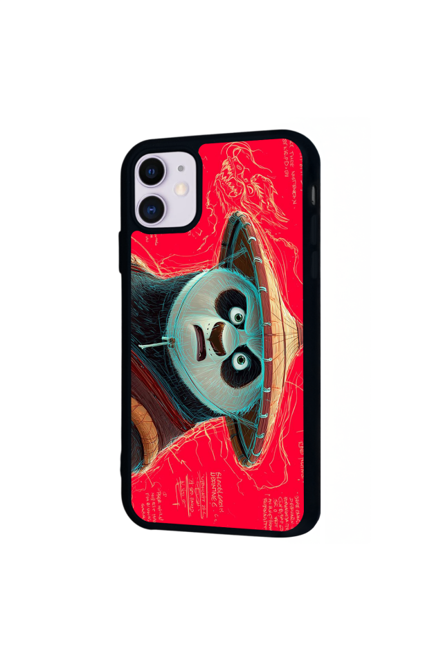 iPhone 11 Uyumlu Kung Fu Panda Tasarımlı Glossy Premium Kılıf